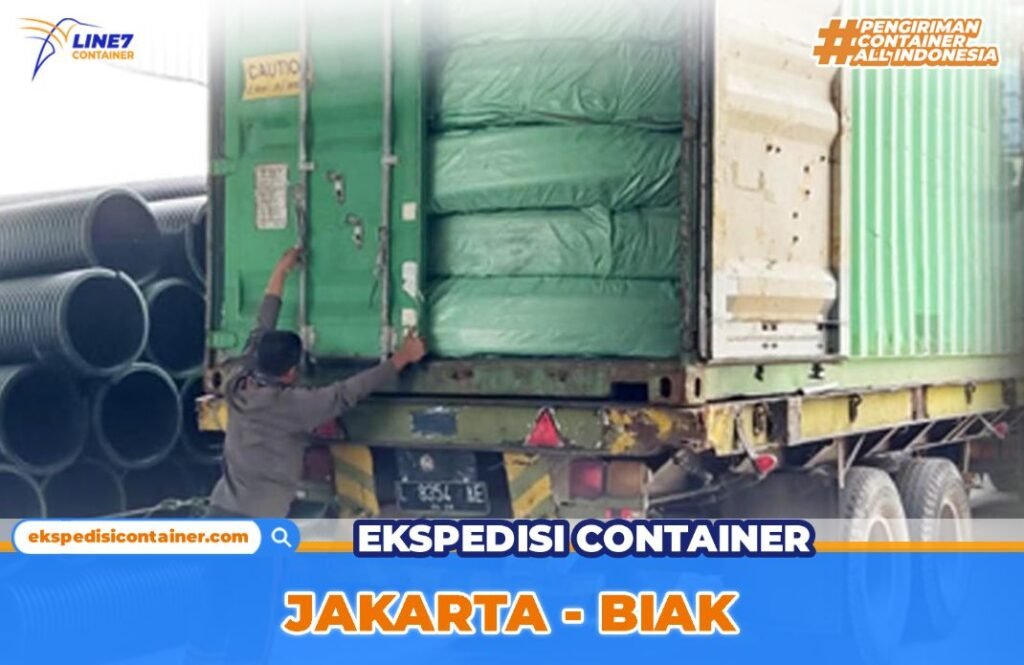 tarif pengiriman container jakarta biak