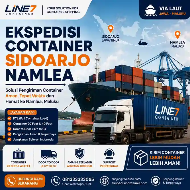 Ekspedisi Container Sidoarjo Namlea