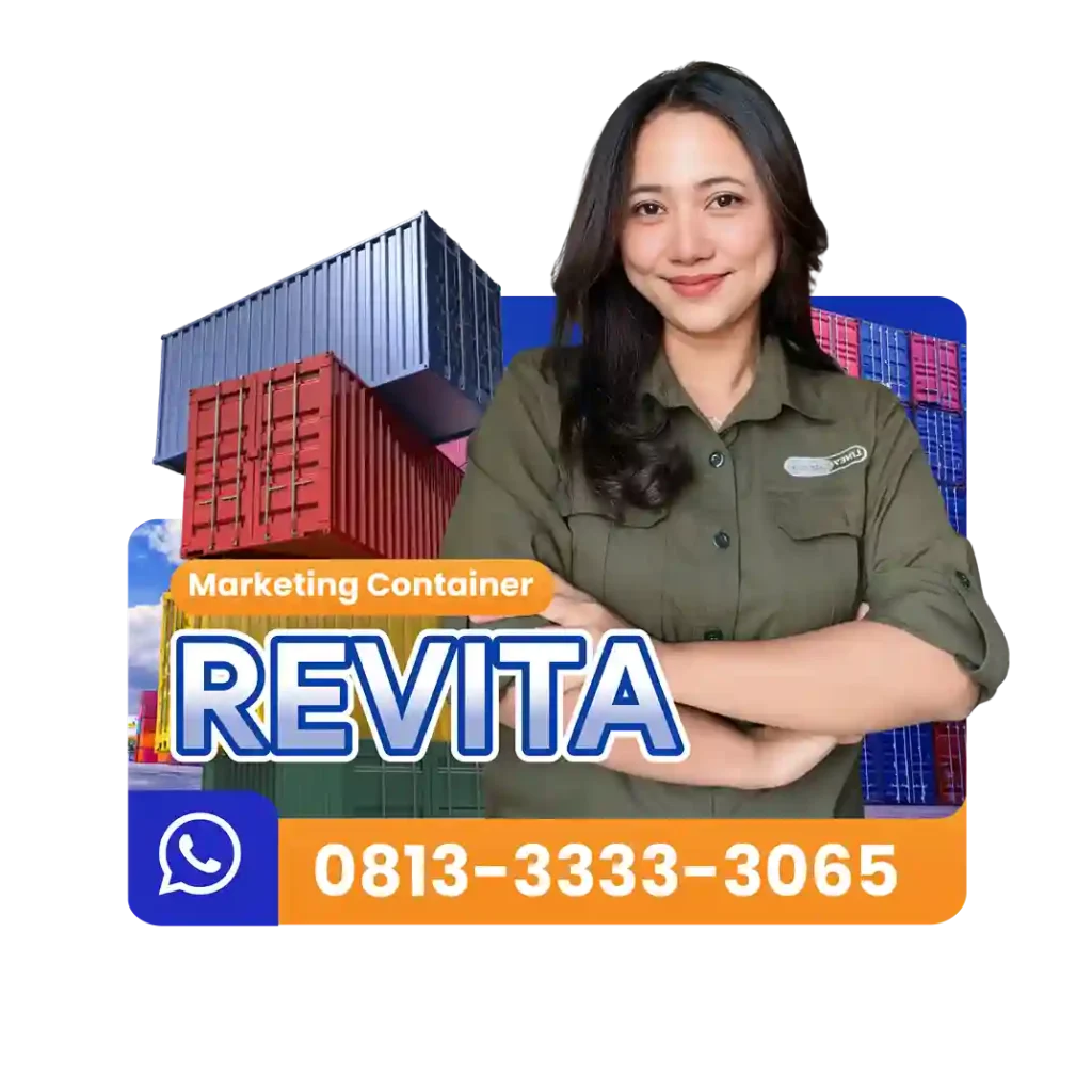Kontak Marketing Revita Line7 Container untuk info tarif pengiriman container Jakarta