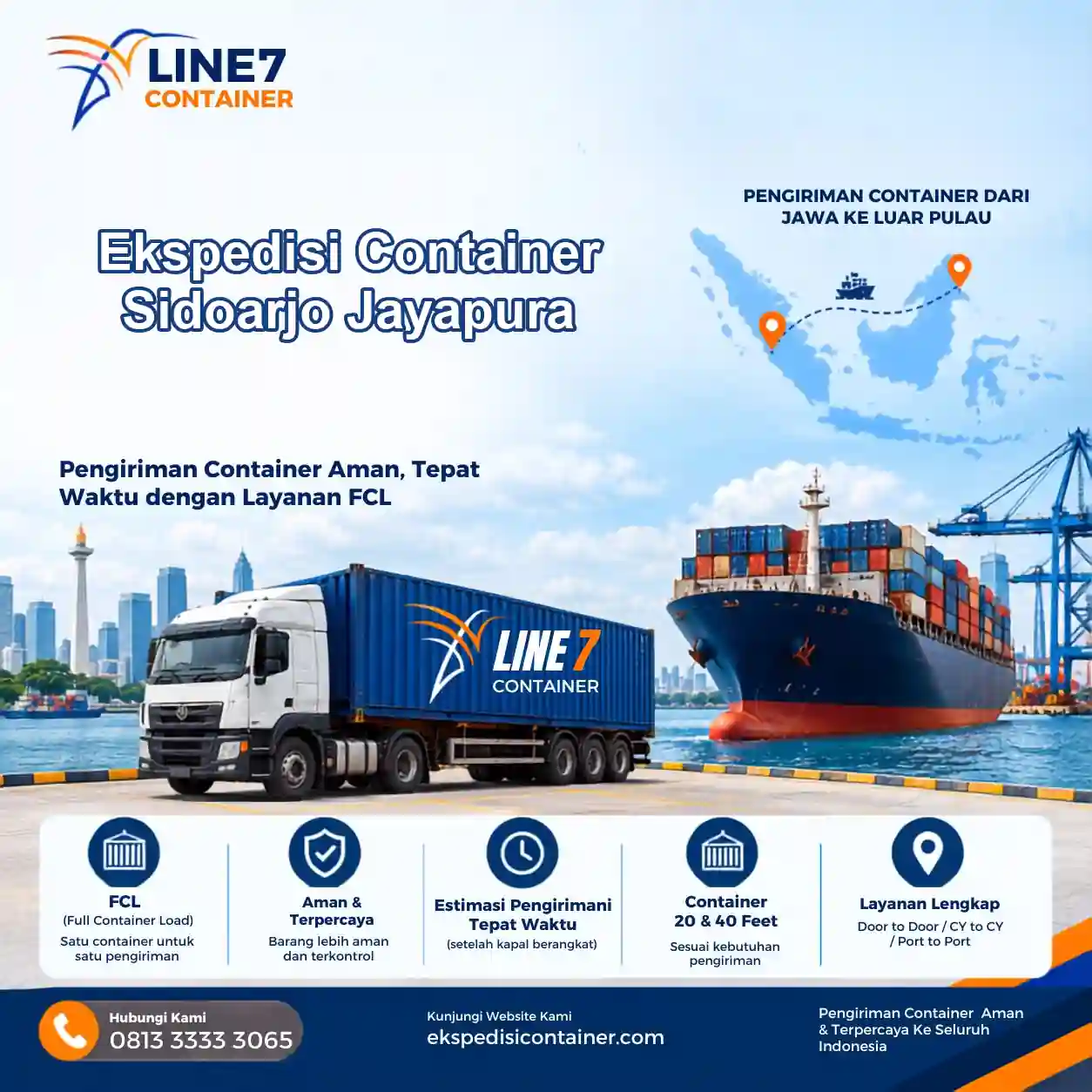 Layanan Ekspedisi Container Sidoarjo Jayapura