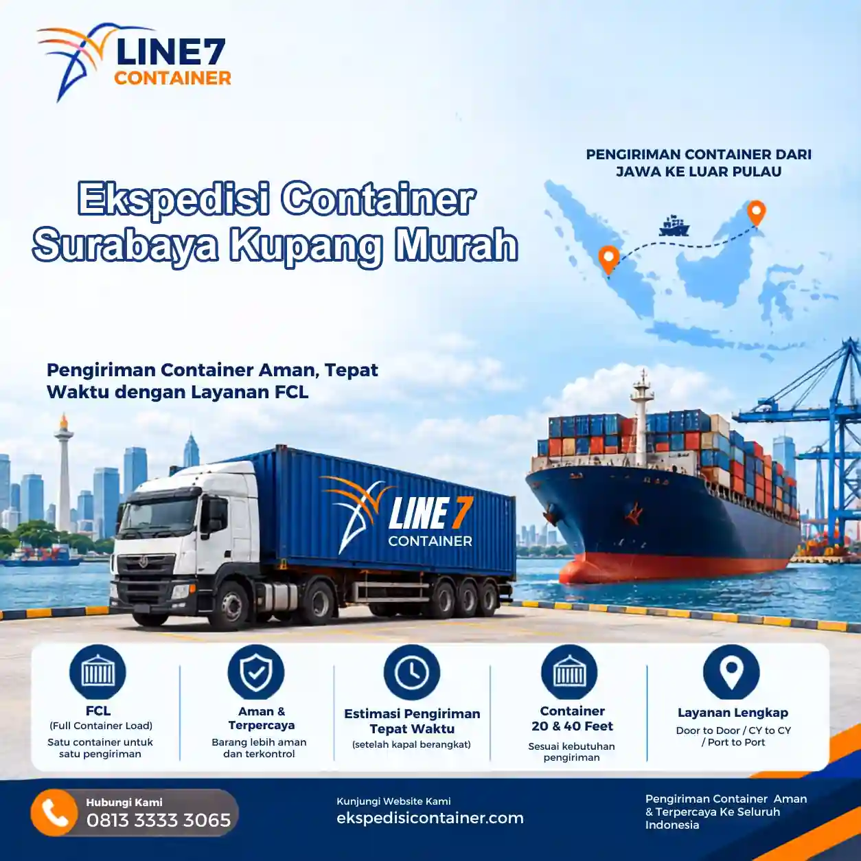 Layanan Ekspedisi Container Surabaya Kupang Murah