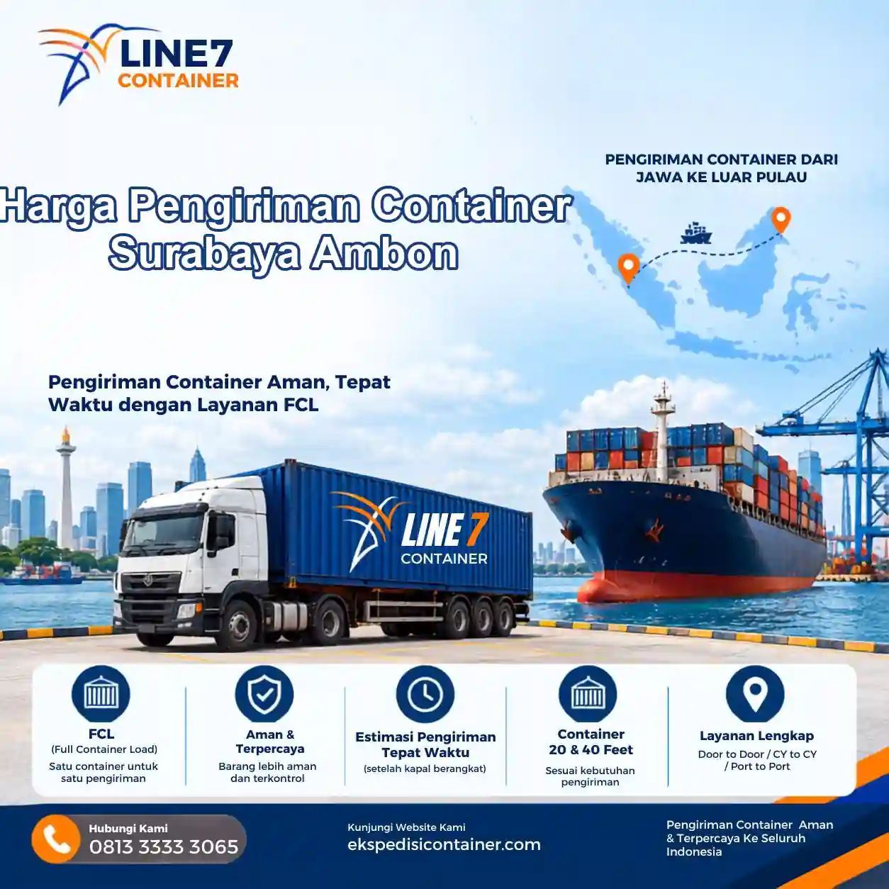 Layanan Harga Pengiriman Container Surabaya Ambon