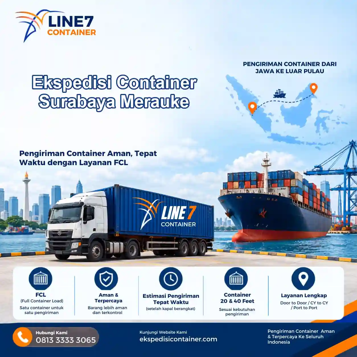Layanan Ekspedisi Container Surabaya Merauke