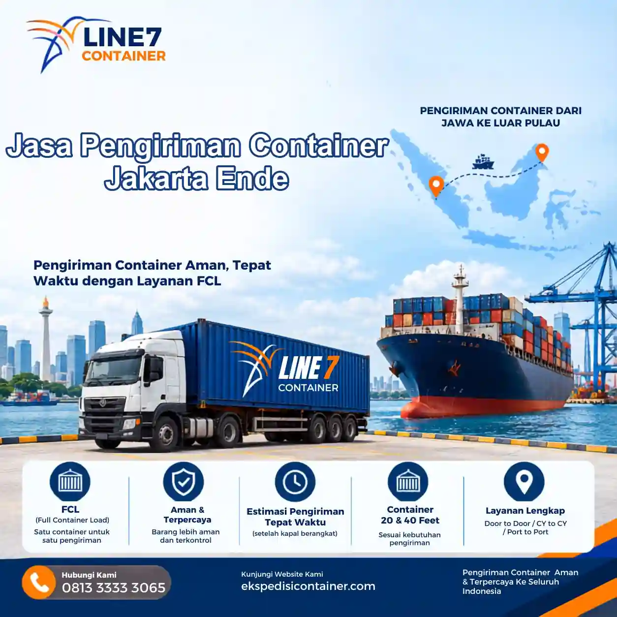 Layanan Jasa Pengiriman Container Jakarta Ende