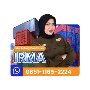 Kontak Marketing Irma Line7 Container untuk info tarif pengiriman container Surabaya