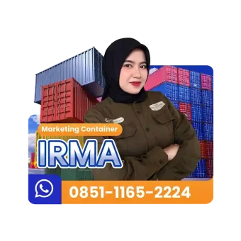 Kontak Marketing Irma Line7 Container untuk info tarif pengiriman container Surabaya